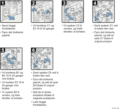 Illustrasjon av operasjonsprosedyren