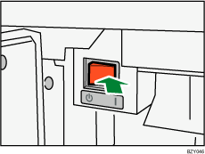 Ilustracja przedstawia główny przełącznik zasilania