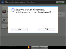 Ilustracja ekranu panela operacyjnego