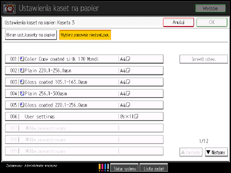 Ilustracja ekranu panela operacyjnego 