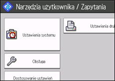 Ilustracja ekranu panela operacyjnego