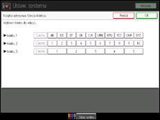 Ilustracja ekranu panelu operacyjnego