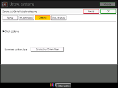 Ilustracja ekranu panela operacyjnego