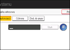 Ilustracja ekranu panela operacyjnego