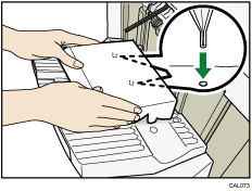 Ilustração da bandeja de separação em espinha do finalizador