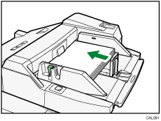 Ilustração da bandeja de alimentação manual