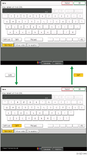 Bild av tangenterna.