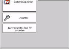 Bild av användarpanelens skärm