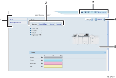 Web tarayıcısı ekranı resmi numaralı çağırma resmi