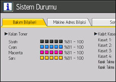İşlem paneli ekran çizimi