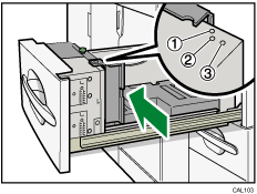 Yüksek kapasiteli kasetin numaralanmış balonlu gösterimi