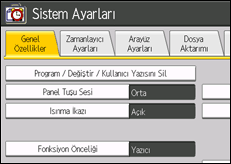 i�lem paneli ekran &ccedil;izimi