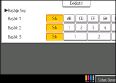 İşlem paneli ekran çizimi