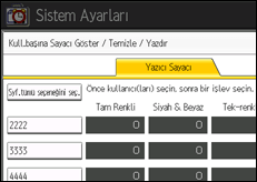 İşlem paneli ekran çizimi