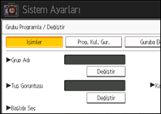 İşlem paneli ekran çizimi