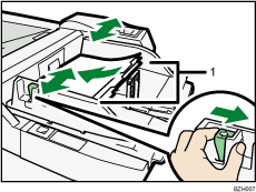 Multi bypass tray illustration numbered callout illustration