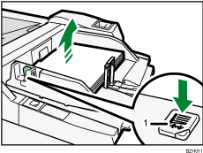 Multi bypass tray illustration numbered callout illustration