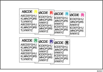 Illustration of stamping on copies