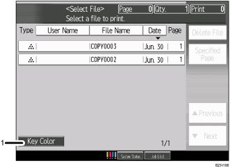 Operation panel screen illustration numbered callout illustration