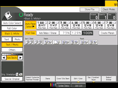 Operation panel screen illustration