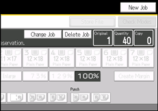 Operation panel screen illustration