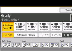 Operation panel screen illustration