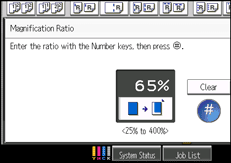 Operation panel screen illustration