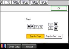 Operation panel screen illustration