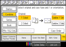 Operation panel screen illustration