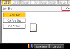 Operation panel screen illustration