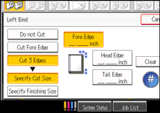 Operation panel screen illustration