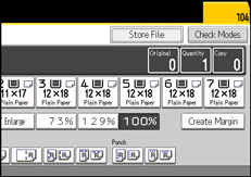 Operation panel screen illustration