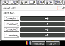 Operation panel screen illustration