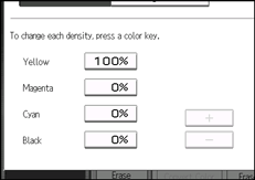 Operation panel screen illustration