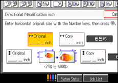 Operation panel screen illustration