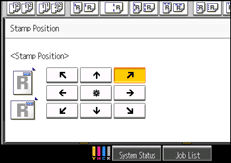 Operation panel screen illustration