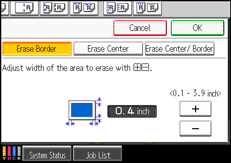 Operation panel screen illustration