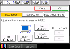 Operation panel screen illustration