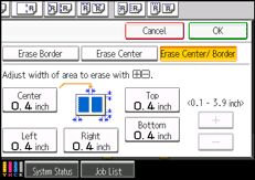 Operation panel screen illustration