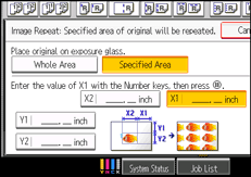 Operation panel screen illustration