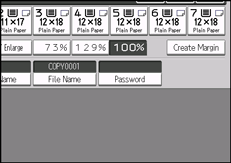 Operation panel screen illustration