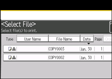 Operation panel screen illustration