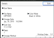 Operation panel screen illustration