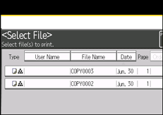 Operation panel screen illustration
