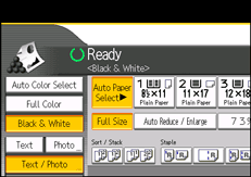 Operation panel screen illustration