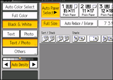 Operation panel screen illustration
