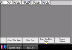 Operation panel screen illustration