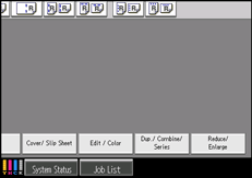 Operation panel screen illustration
