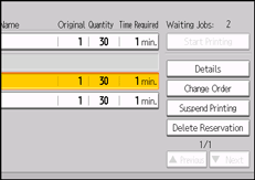 Operation panel screen illustration