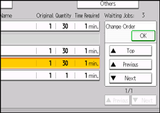 Operation panel screen illustration